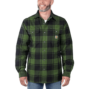 Carhartt 105939 Relaxed Fit Heavyweight Flannel Sherpa-Lined Shirt Jac - SHIRTS