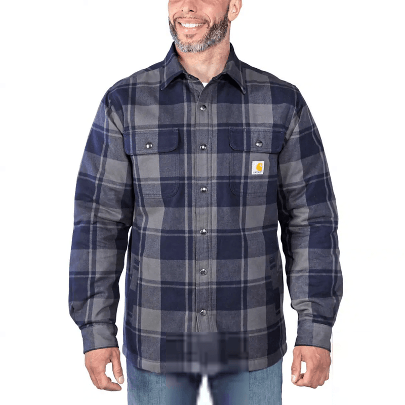 Carhartt 105939 Relaxed Fit Heavyweight Flannel Sherpa-Lined Shirt Jac - SHIRTS
