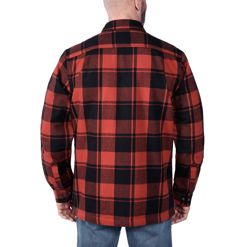 Carhartt 105939 Relaxed Fit Heavyweight Flannel Sherpa-Lined Shirt Jac - SHIRTS