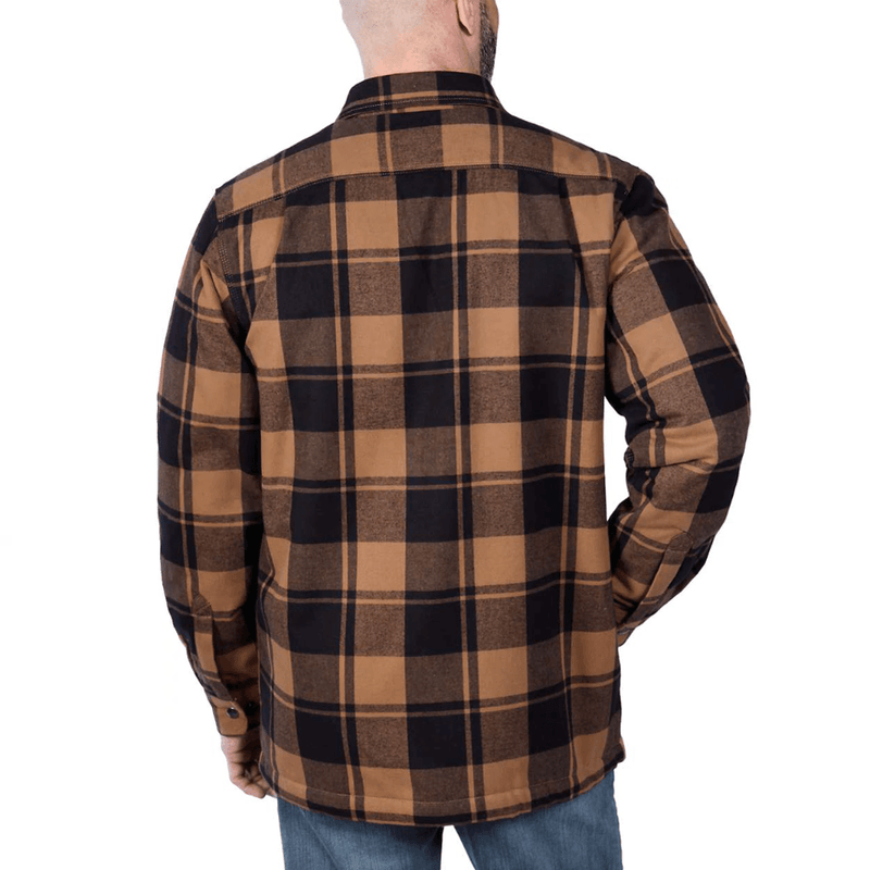 Carhartt 105939 Relaxed Fit Heavyweight Flannel Sherpa-Lined Shirt Jac - SHIRTS