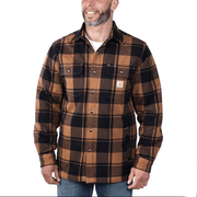 Carhartt 105939 Relaxed Fit Heavyweight Flannel Sherpa-Lined Shirt Jac - SHIRTS