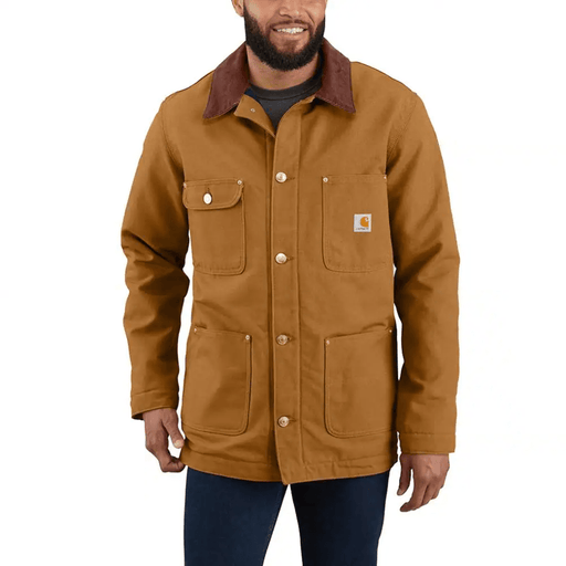 Carhartt 103825 Loose Fit Firm Duck Blanket Lined Chore Coat - JACKETS & COATS