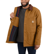 Carhartt 103825 Loose Fit Firm Duck Blanket Lined Chore Coat - JACKETS & COATS