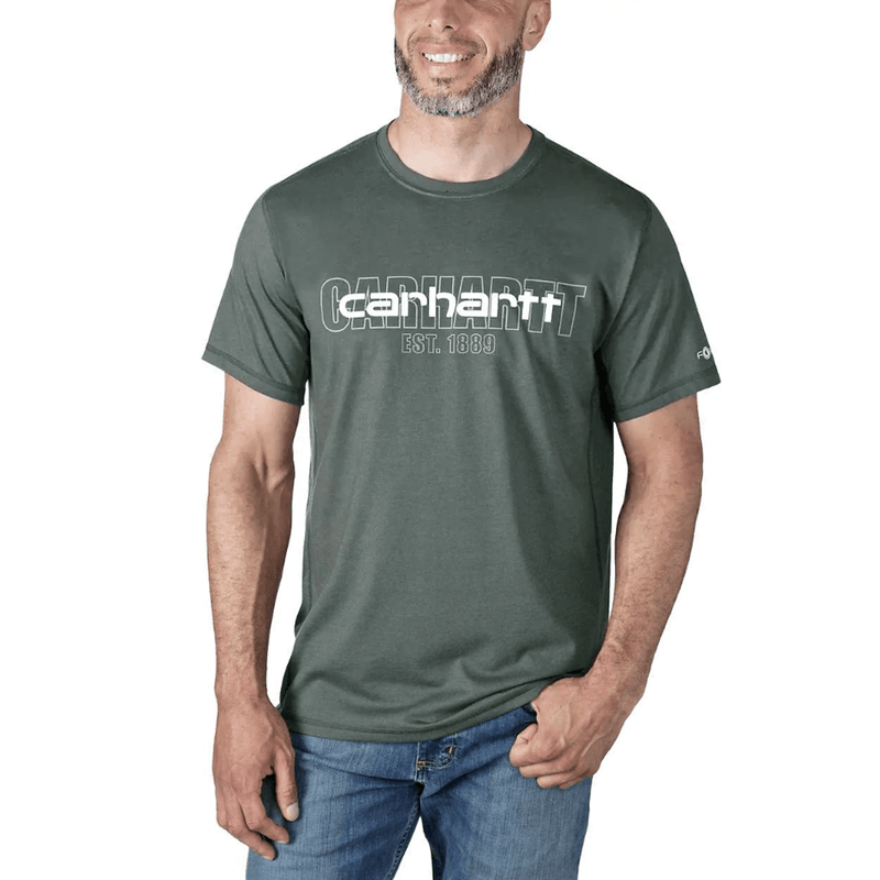 Carhartt 106653 Force Relaxed Fit Mid-Weight Short Sleeve Logo Graphic T-Shirt - Apparel & Accessories > Clothing T-SHIRTS