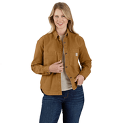 Carhartt Women's 106621 Rugged Flex Loose Fit Heavyweight Duck Overshirt - WOMENS JACKETS