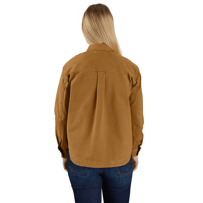 Carhartt Women's 106621 Rugged Flex Loose Fit Heavyweight Duck Overshirt - WOMENS JACKETS