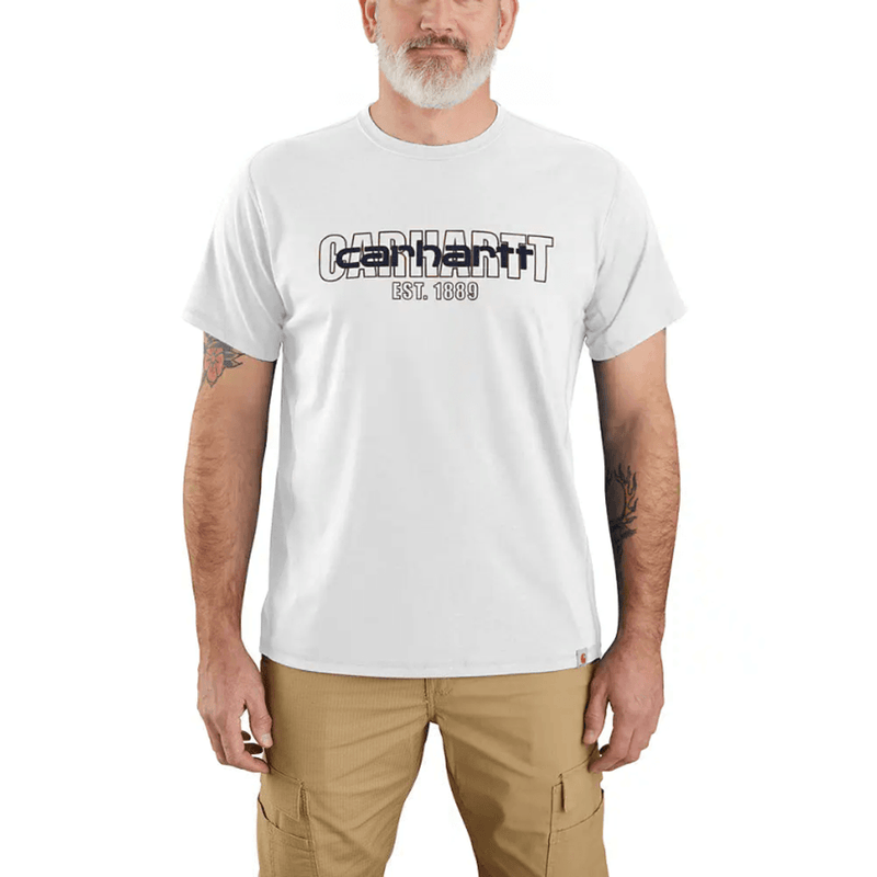 Carhartt 106653 Force Relaxed Fit Mid-Weight Short Sleeve Logo Graphic T-Shirt - Apparel & Accessories > Clothing T-SHIRTS