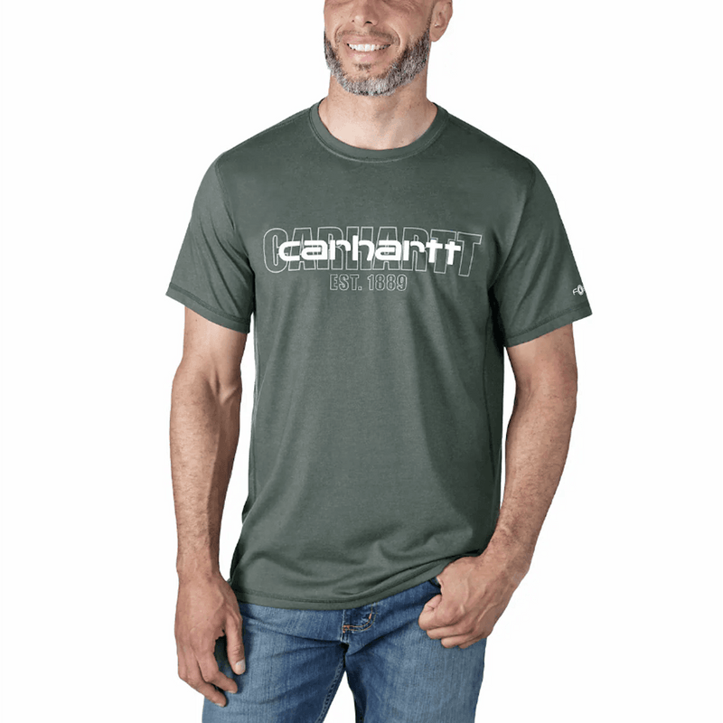 Carhartt 106653 Force Relaxed Fit Mid-Weight Short Sleeve Logo Graphic T-Shirt - Apparel & Accessories > Clothing T-SHIRTS