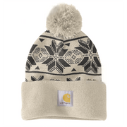 Carhartt 106647 Knit Pom Jacquard Beanie - Apparel & Accessories > Clothing Accessories > Hats > Beanies HEADWEAR