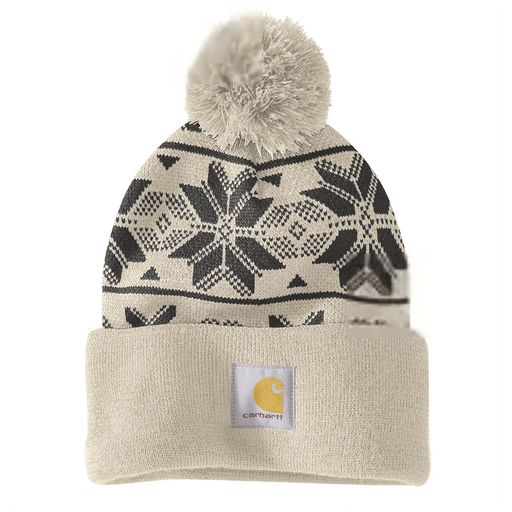 Carhartt 106647 Knit Pom Jacquard Beanie - Apparel & Accessories > Clothing Accessories > Hats > Beanies HEADWEAR