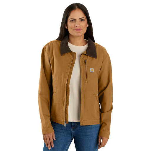 Carhartt 106208 Women's Rugged Flex Relaxed Fit Canvas Detroit Jacket - Apparel & Accessories > Clothing > Outerwear > Coats & Jackets WOMENS JACKETS