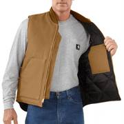 Carhartt 106676 V01 Relaxed Fit Firm Duck Insulated Rib Collar Vest - Apparel & Accessories > Clothing > Outerwear > Vests BODYWARMERS