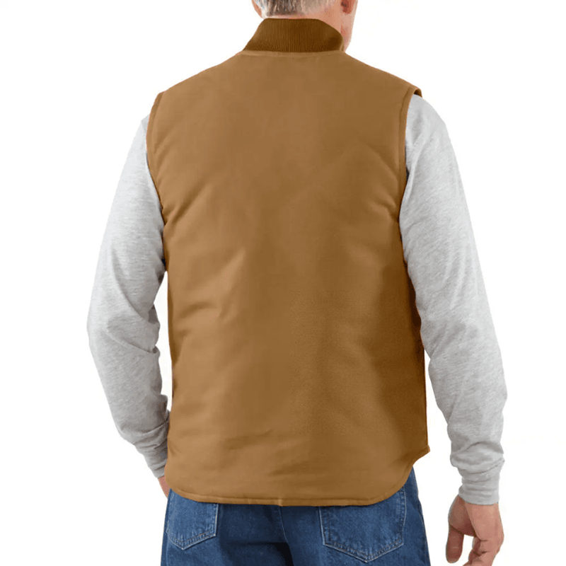 Carhartt 106676 V01 Relaxed Fit Firm Duck Insulated Rib Collar Vest - Apparel & Accessories > Clothing > Outerwear > Vests BODYWARMERS