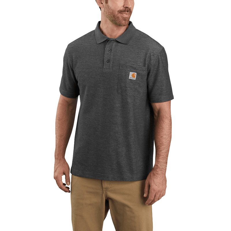 Carhartt 106685 Loose Fit Midweight Short-Sleeve Pocket Polo - Apparel & Accessories > Clothing > Clothing Tops > Polos POLO SHIRTS
