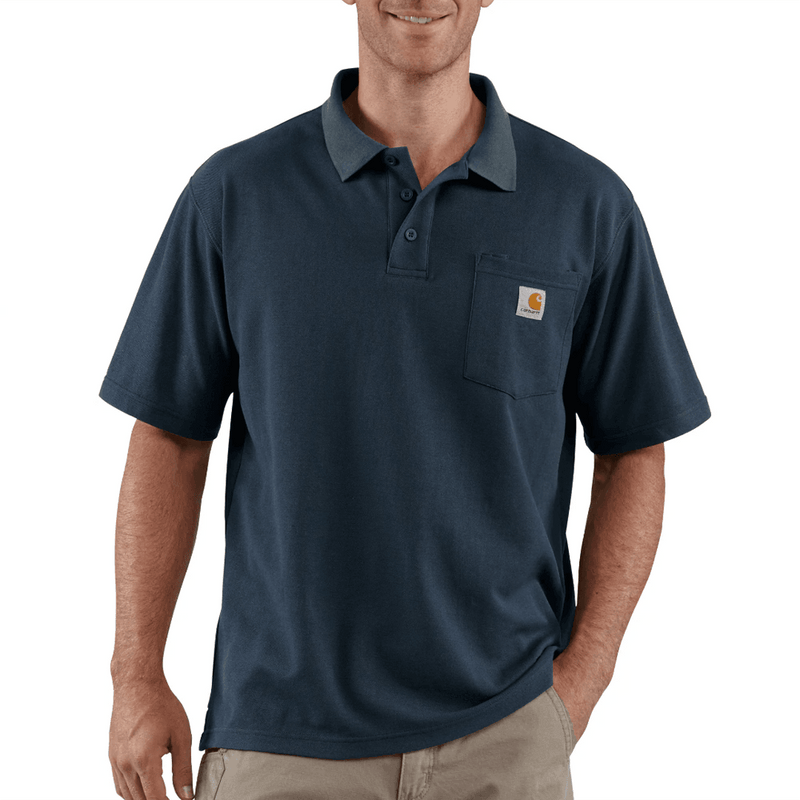 Carhartt 106685 Loose Fit Midweight Short-Sleeve Pocket Polo - Apparel & Accessories > Clothing > Clothing Tops > Polos POLO SHIRTS