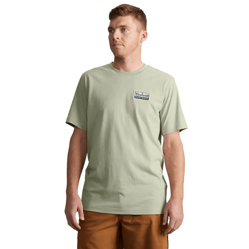 Carhartt 106764 Relaxed Fit Lightweight Short-Sleeve Script Patch T-Shirt - Apparel & Accessories > Clothing > Clothing Tops > T-Shirts T-SHIRTS