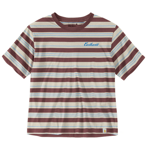Carhartt 106908 Tencel Fiber Series Loose Fit Short-Sleeve Striped T-Shirt - Apparel & Accessories > Clothing > Clothing Tops > T-Shirts T-SHIRTS