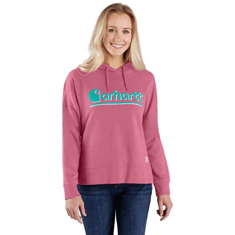 Carhartt Women's 106918 Tencel™ Fiber Series Loose Fit Fall Graphic Hooded Sweatshirt - Apparel & Accessories > Clothing > Clothing Tops > Hoodies WOMENS HOODIES