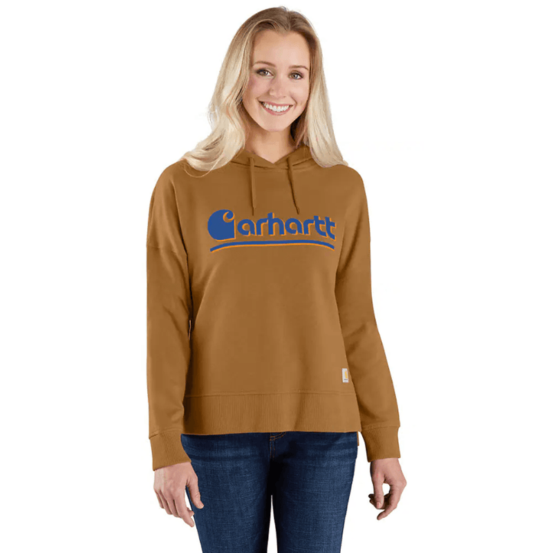 Carhartt Women's 106918 Tencel™ Fiber Series Loose Fit Fall Graphic Hooded Sweatshirt - Apparel & Accessories > Clothing > Clothing Tops > Hoodies WOMENS HOODIES