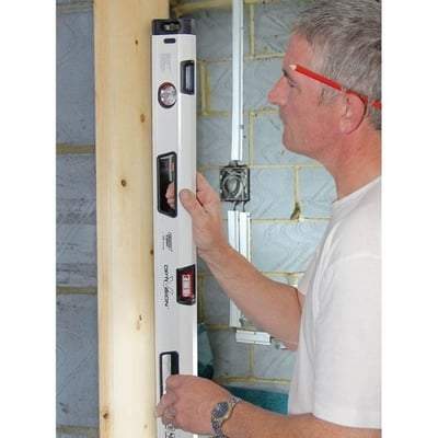 Opti-Vision Ergo-Grip Box Section Levels with Dual Vials - 1200mm -