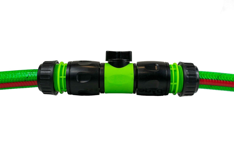 Cost Wise Snap On Male-Male In Line Valve Kit Black/Green - Home & Garden > Lawn & Garden > Watering & Irrigation > Garden Hose Fittings & Valves Garden watering