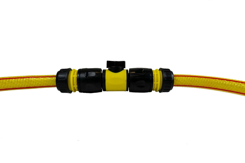 Cost Wise Snap On Male-Male In Line Valve Kit Yellow/Black - Home & Garden > Lawn & Garden > Watering & Irrigation > Garden Hose Fittings & Valves Garden watering