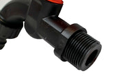 3/4" BSPM Plastic Tap Black/Orange - Home & Garden > Lawn & Garden Garden watering