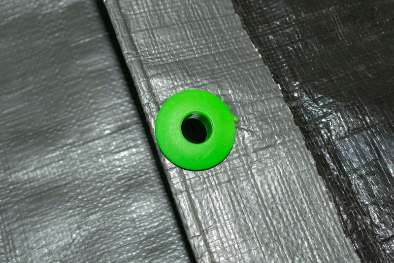 Tarp Eyelets Pack of 10 Green - Hardware > Hardware Accessories > Tarps Tarpaulins