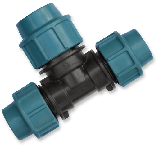 MDPE Tee Reducing 25mm - 32mm - 25mm - Hardware > Plumbing Tech Hose & Fittings