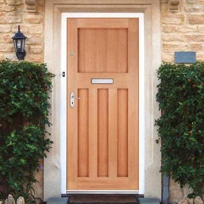 DX 30's Style Hardwood M&T External Door - 1981mm x 838mm -
