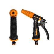 Hose Gun Water Sprayer Adjustable Black Orange - Home & Garden > Lawn & Garden > Watering & Irrigation > Garden Hose Spray Nozzles Garden watering