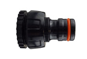 Female Tap Connector 1"-3/4" BSPF Max Flo Black/Orange - Home & Garden > Lawn & Garden Garden watering