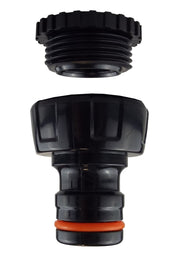 Female Tap Connector 1"-3/4" BSPF Max Flo Black/Orange - Home & Garden > Lawn & Garden Garden watering