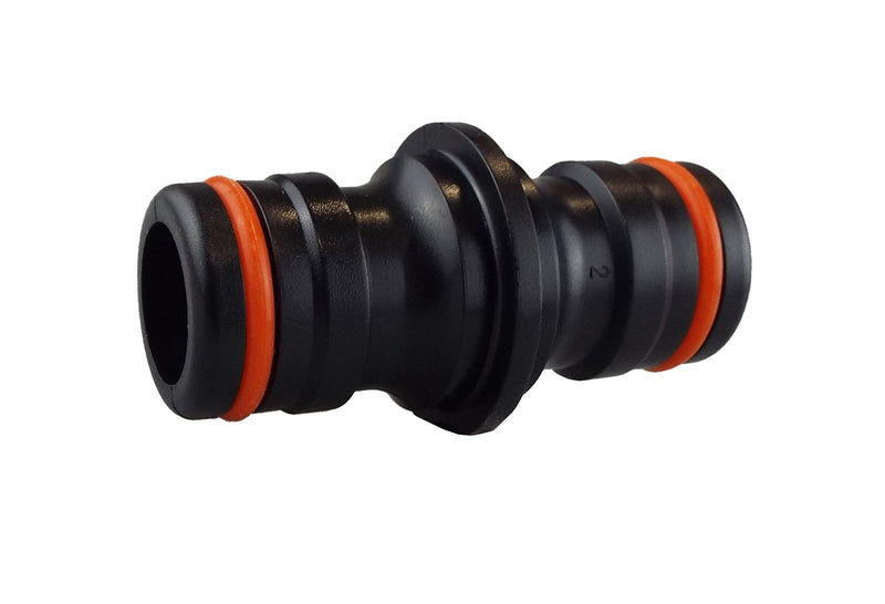 Two Way Connector Male - Max Flo Black/Orange - Home & Garden > Lawn & Garden Garden watering