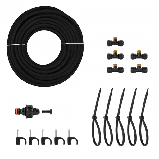 Garden Water Mist Kit, Black/Orange, 7.5m - Home & Garden > Lawn & Garden Garden watering