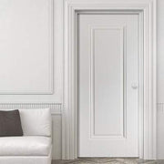 Eindhoven White Primed 1 Panel Interior Fire Door FD30 - 1981mm x 762mm -