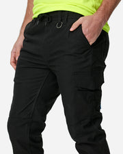 Elwood Men's Elastic Waist Cuffed Trouser - Apparel & Accessories > Clothing > Pants Trousers