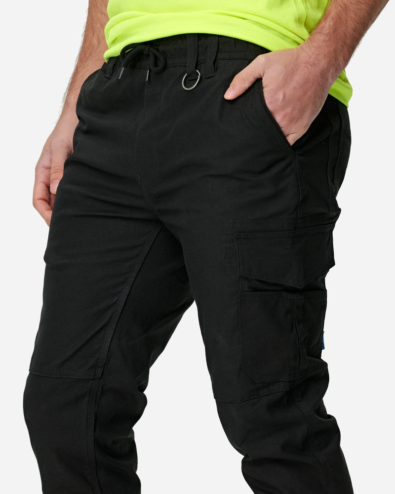 Elwood Men's Elastic Waist Cuffed Trouser - Apparel & Accessories > Clothing > Pants Trousers