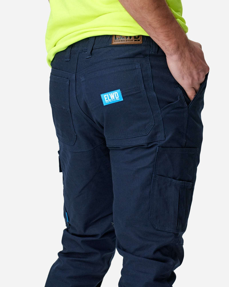 Elwood Men's Elastic Waist Cuffed Trouser