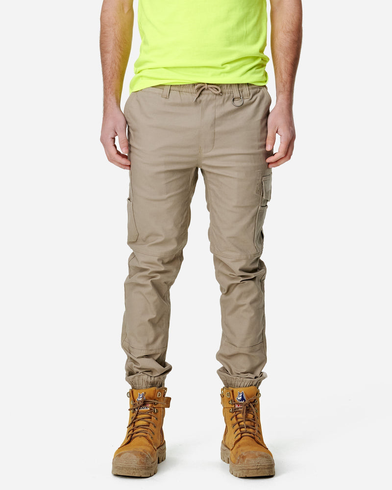 Elwood Men's Elastic Waist Cuffed Trouser - Apparel & Accessories > Clothing > Pants Trousers