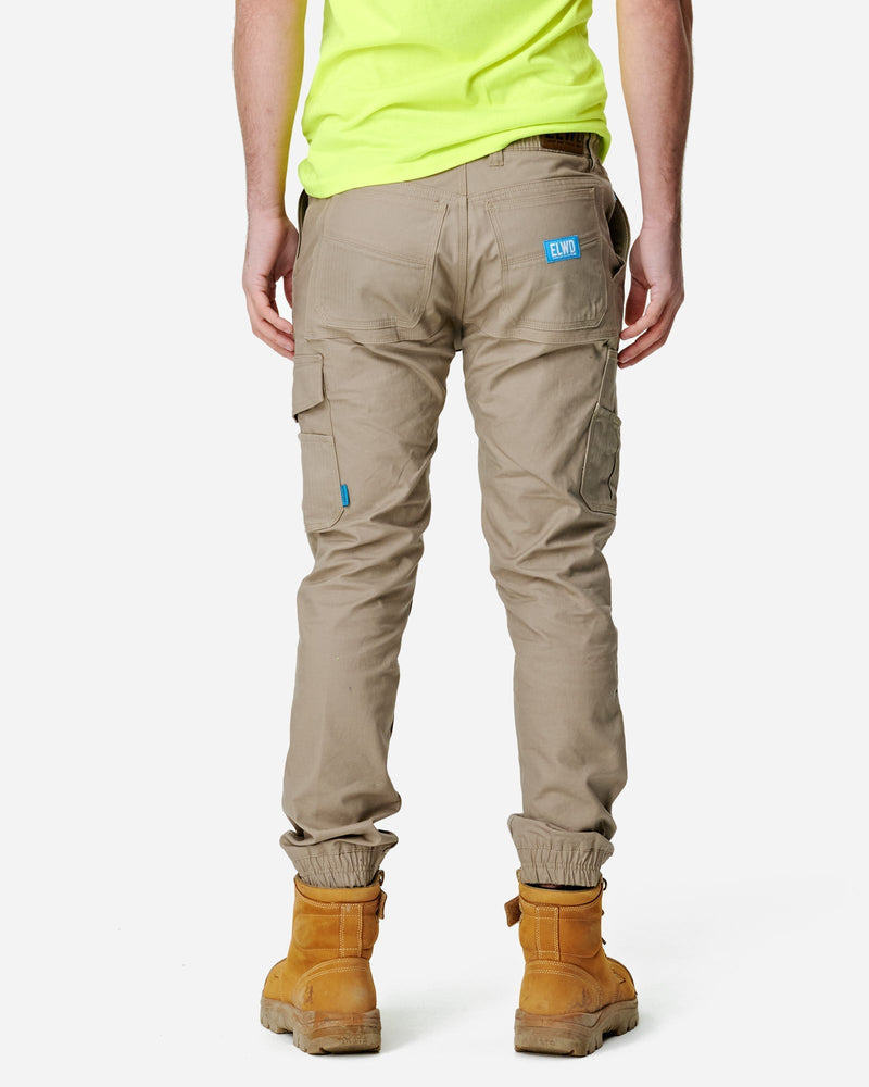 Elwood Men's Elastic Waist Cuffed Trouser - Apparel & Accessories > Clothing > Pants Trousers