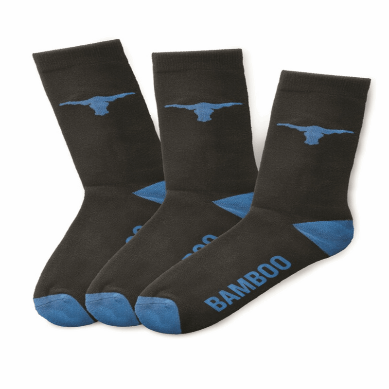 Elwood WORKWEAR BAMBOO CREW SOCK 3 PK