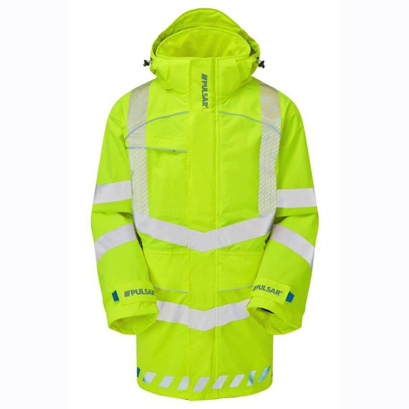 PULSAR EVO100 Evolution Waterproof Storm Coat 3 Layer Yellow - WATERPROOF JACKETS & SUITS