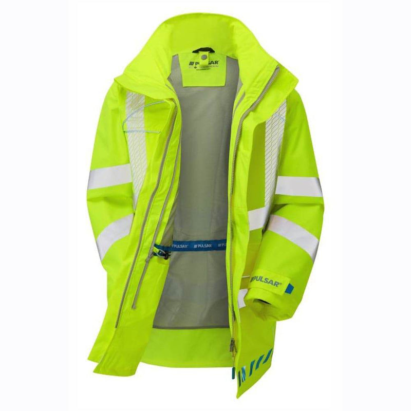 PULSAR EVO100 Evolution Waterproof Storm Coat 3 Layer Yellow - WATERPROOF JACKETS & SUITS