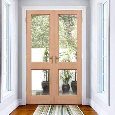 Hemlock 2XGG 4 Unglazed Light Panels Pair External Doors - 1981mm x 915mm -
