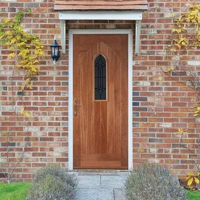 Westminster Hardwood M&T 1 Double Glazed Lead Light Panel External Door - All Sizes - Doors