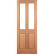 Malton Hardwood Dowelled 2 Double Glazed Frosted Light Panels External Door - 1981mm x 762mm -