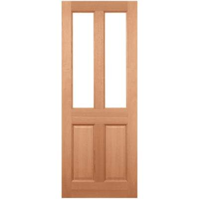 Malton Hardwood Dowelled 2 Double Glazed Frosted Light Panels External Door - 1981mm x 762mm -