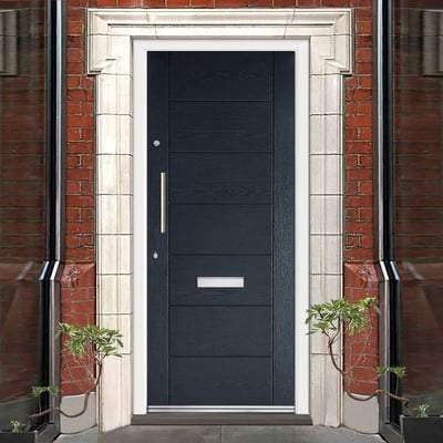 Modica Grey GRP Pre-Finished External Door - All Sizes - Doors
