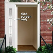 Elegant White GRP Pre-Finished 1 Double Glazed Lead Light Panel Sidelight - 2032mm x 356mm - Doors